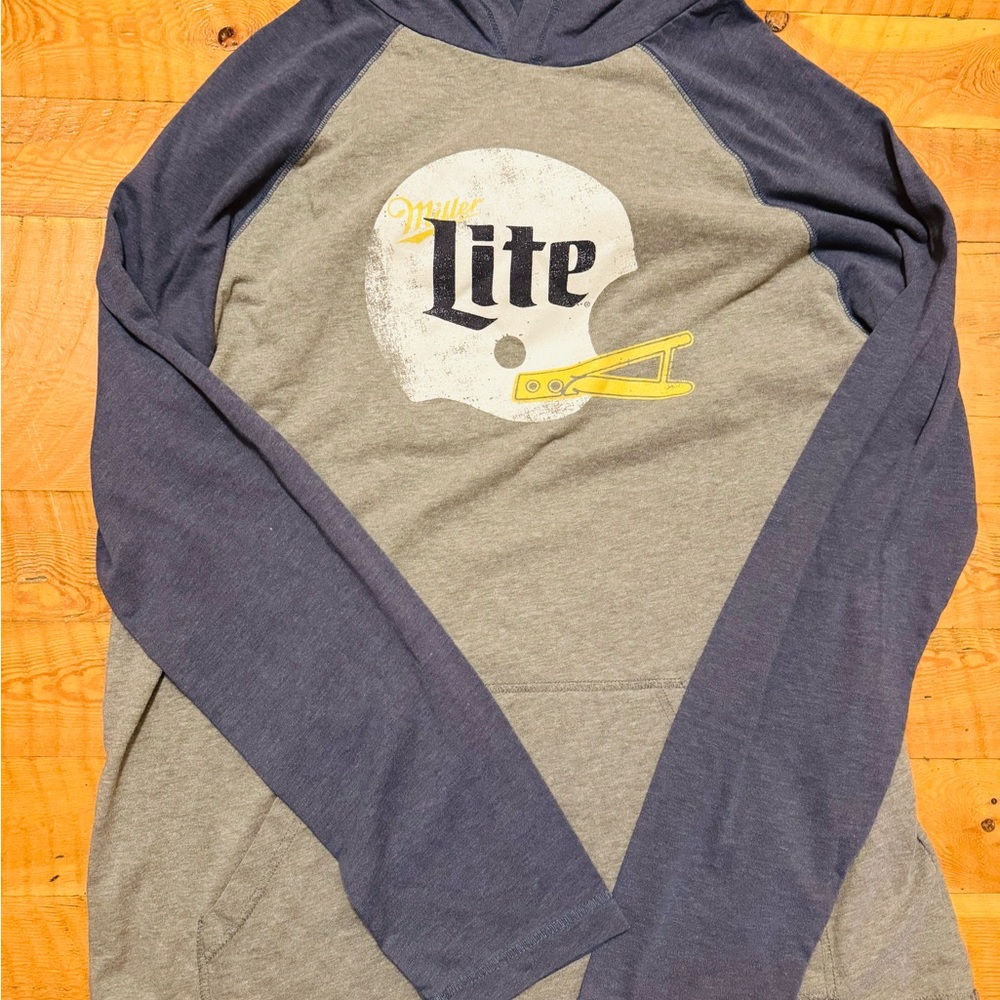 District Blue and Grey Hoodie